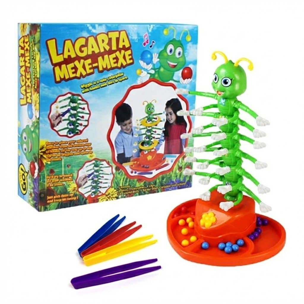 Jogo Centopeia Game Maluca Lagarta Mexe Mexe Musical Estilo Braskit