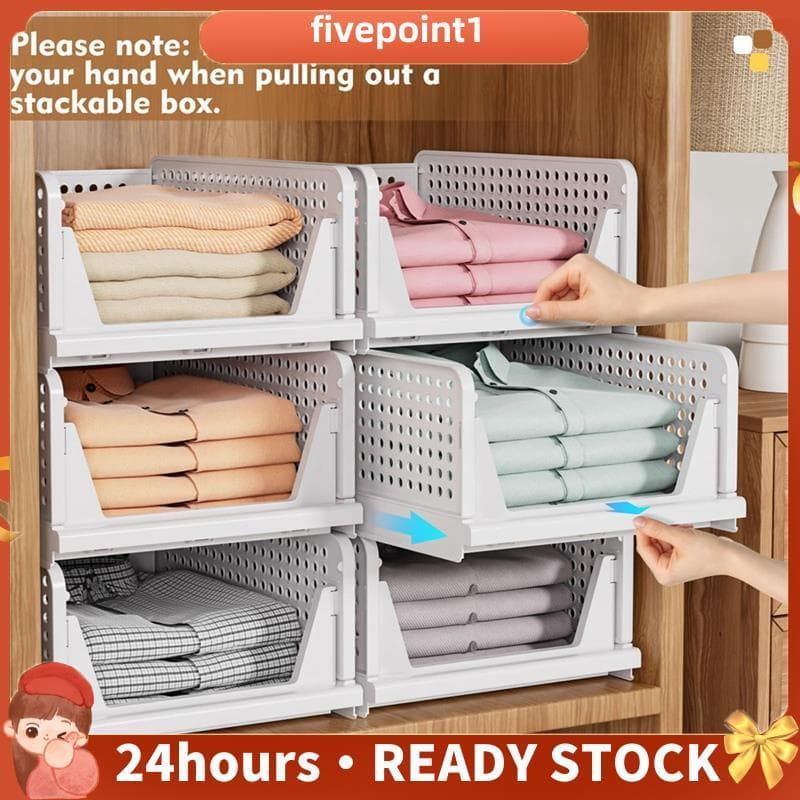 Armazenamento De Guarda-Roupa Empilhável Gaveta De Roupas Caixa De Multifuncional Dobrável