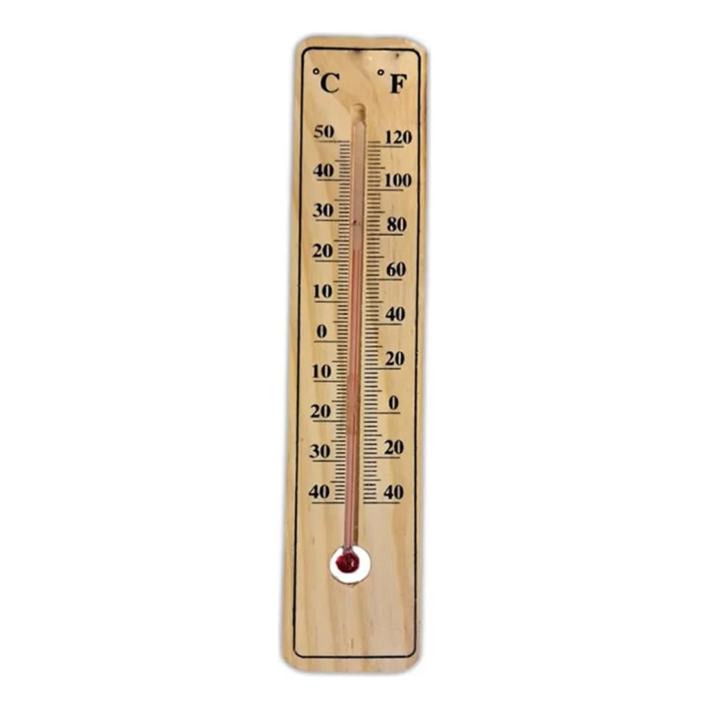 Termômetro Ambiente Parede Madeira Sauna Sitio Casa 15cm