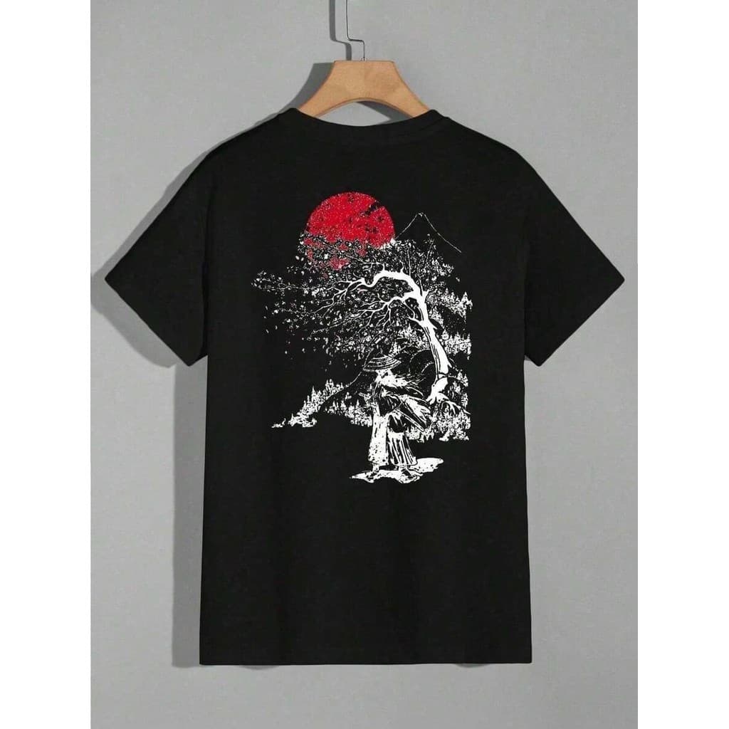 Camiseta Masculina Japão Retrô Samurai – Malha Nobre 100% Algodão – Streetwear