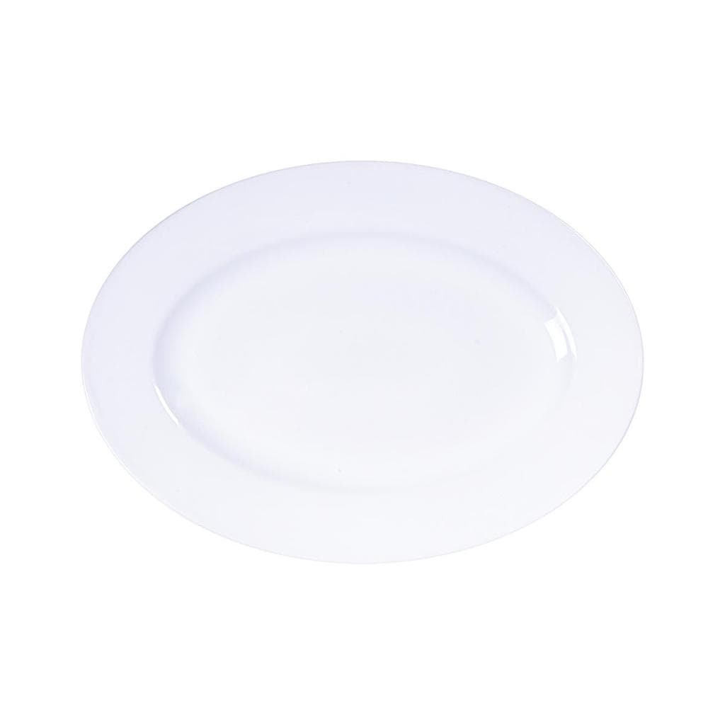 Travessa Oval Tramontina Maria Augusta em Porcelana 32x25 cm