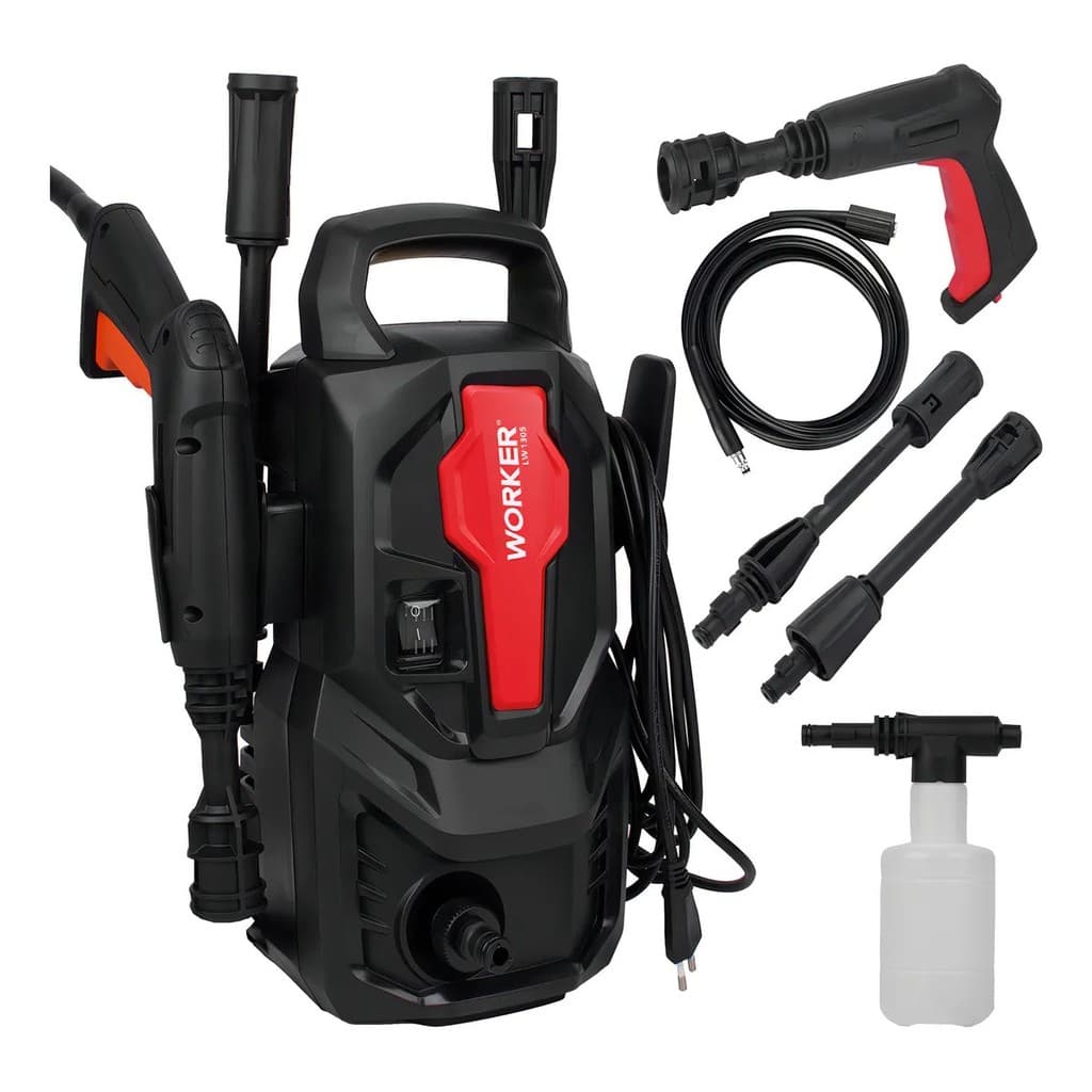 Lavadora De Alta Pressão 1200w LW1305 Lava Jato 220v Worker