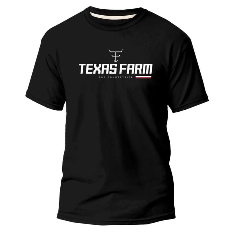 Camiseta Basica Masculina Estampa Texas Country 100% Algodão