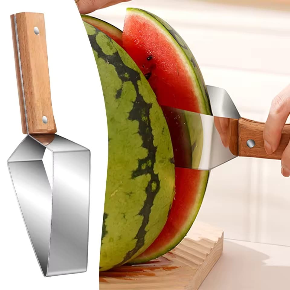 Divisor De Frutas Multifuncional , Cortador De Melancia Em Aço Inoxidável , Fatiador , Removedor De Carne , Uso Doméstic