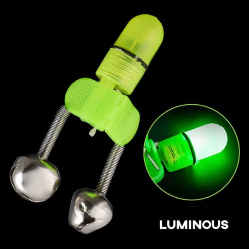 Conjunto com 3 de Sinos  duplos com LED , Adequado para Pesca Noturna,