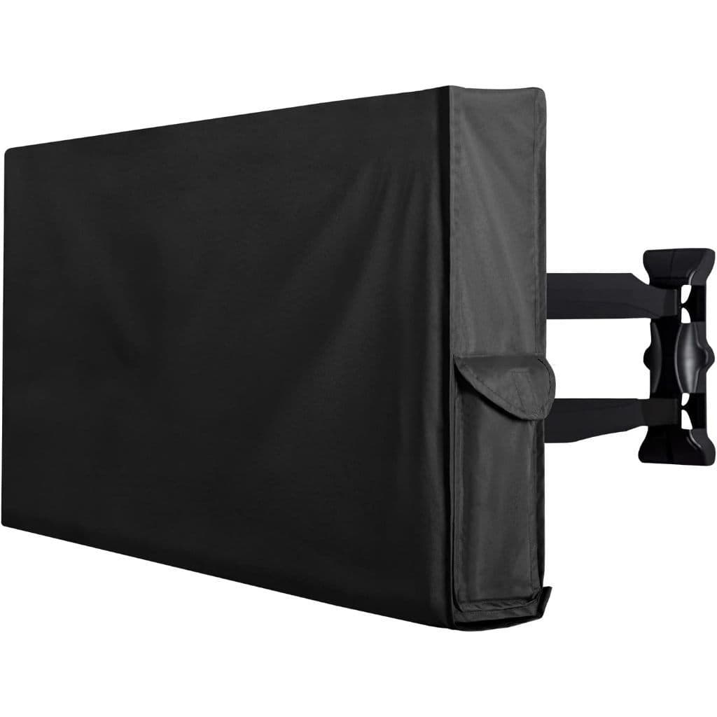Capa para TV Impermeável Couro Sintético 32 a 75 Polegadas Proteção Total Uso Interno e Externo