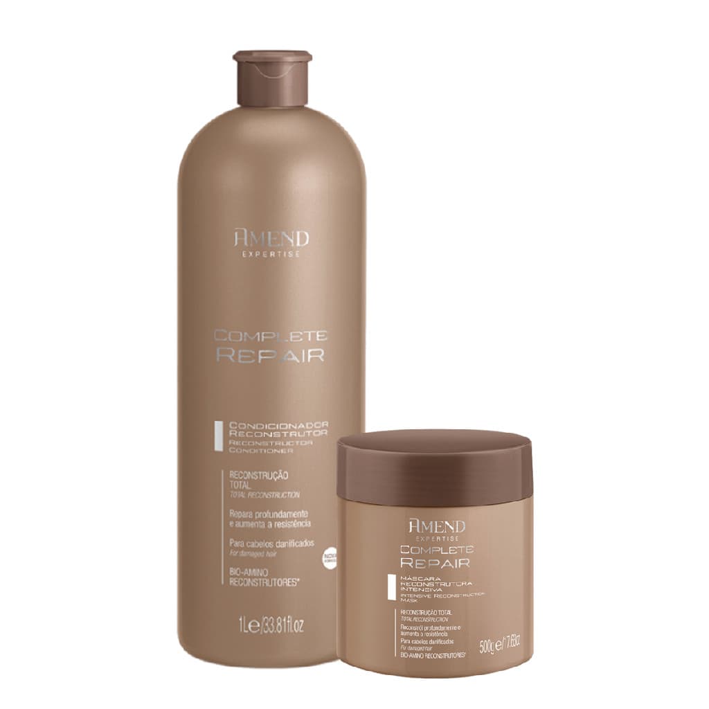Amend Complete Repair Kit Condicionador 1l E Mascara 500g
