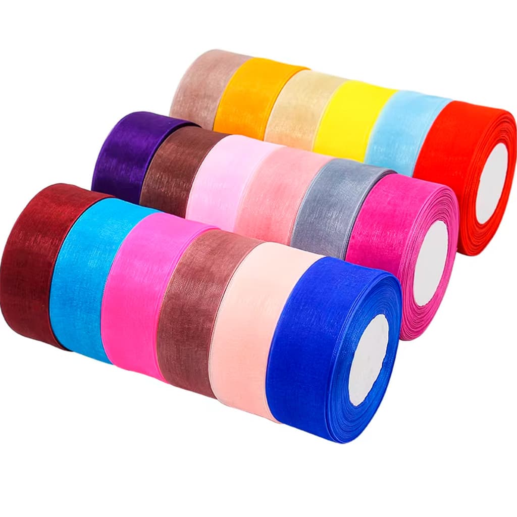 Fita de Organza Nº 9 – 38mm x 45m | Decoração e Presentes