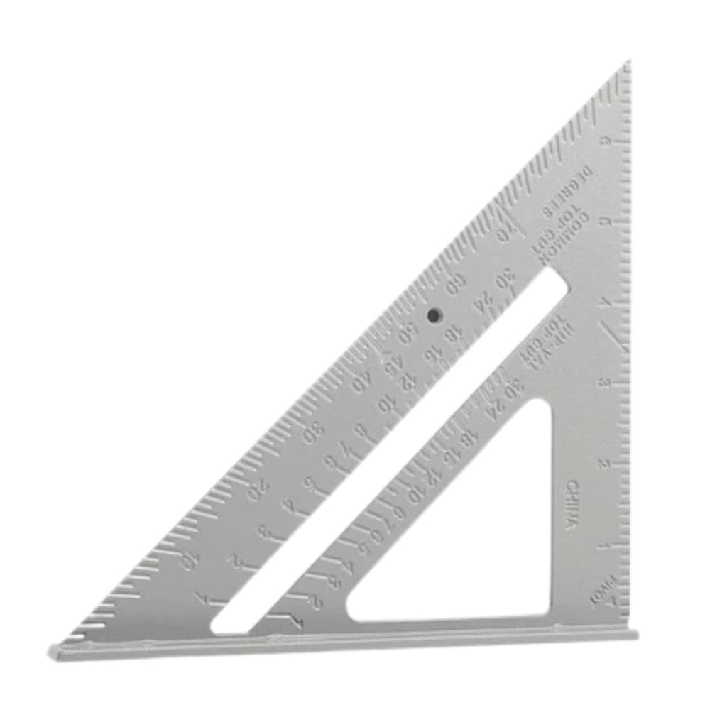 Esquadro Triangular Alumínio Marceneiro 7" Profissional 90°