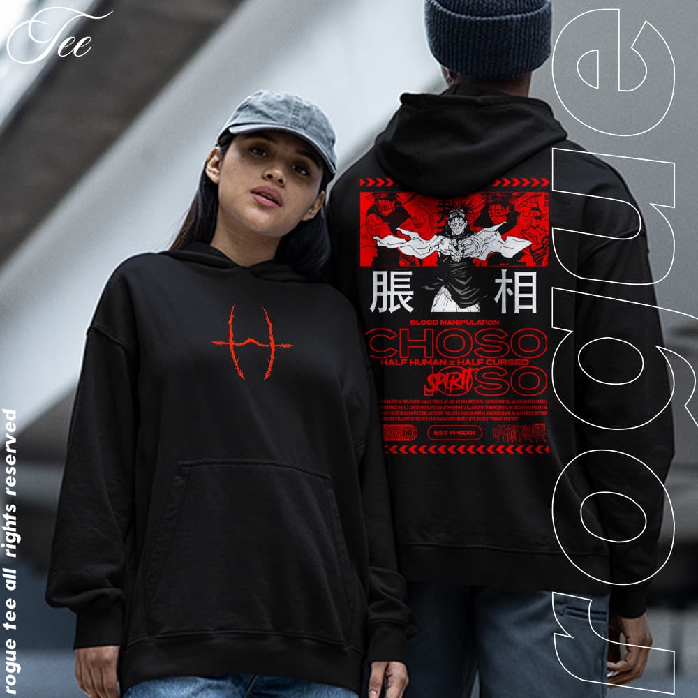 Moletom Canguru Blusa De Frio Choso Spirit Blood Manipulation Jujutsu Kaisen Anime Unissex