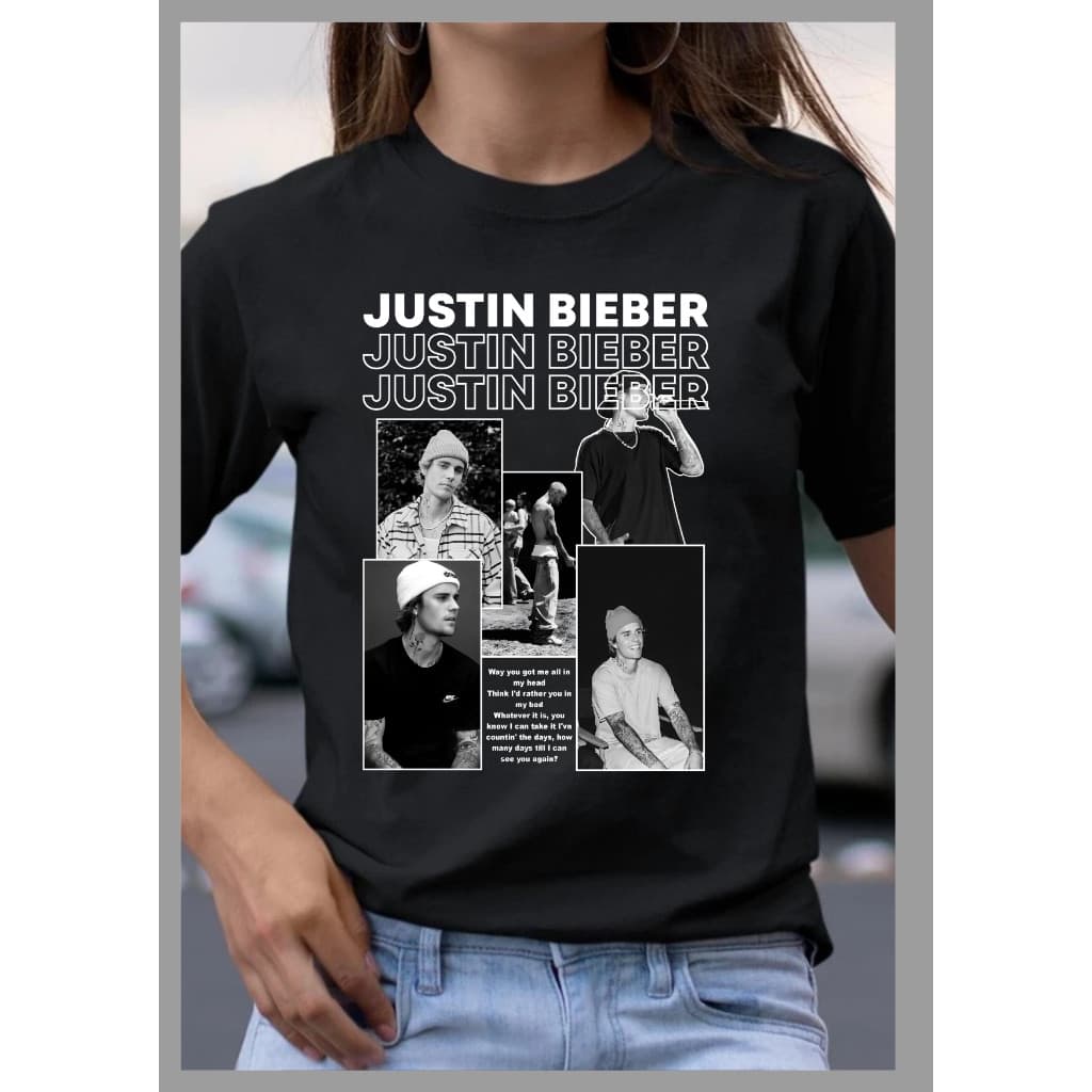 camiseta blusa justin bieber show fã clube beliebers masculino feminino t-shirt algodao artista