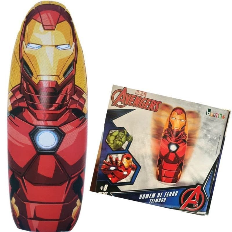 Homem de ferro teimosinho - Boneco João Bobo / João Teimoso Homem de ferro - inflável