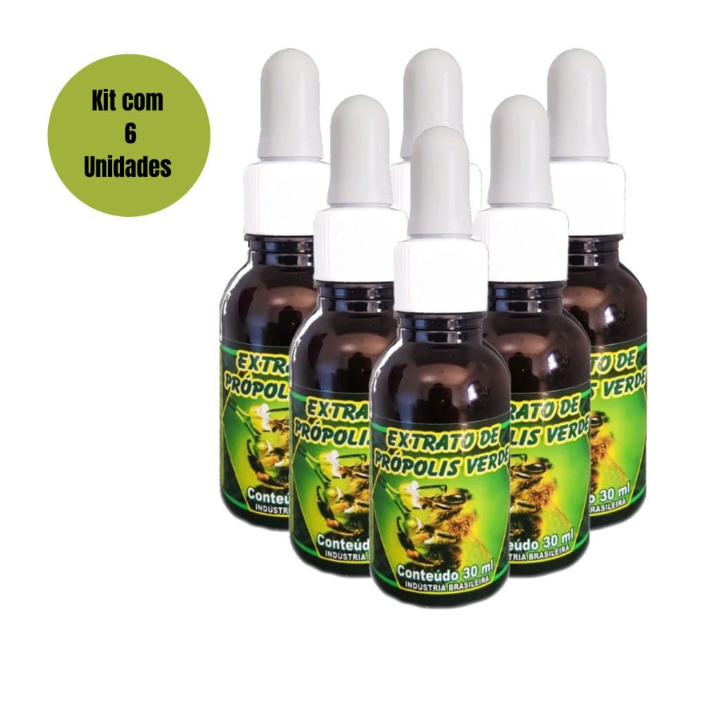 Extrato de Própolis Verde 30 ml - Kit com 6 Unidades
