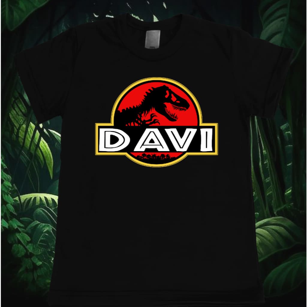 Camiseta Personalizada Jurassic Park / Dinossauro / 100% algodão