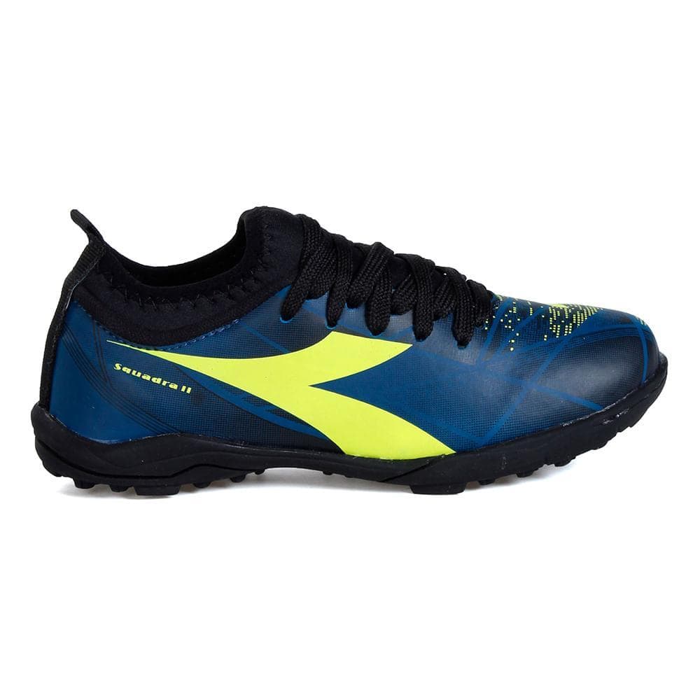 Chuteira Infantil Diadora Squadra II X Society Azul e Preto
