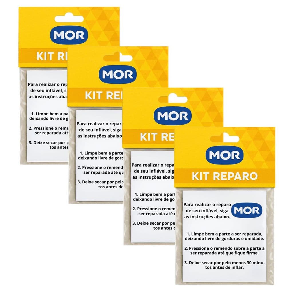 Kit 4 adesivo reparo piscina boias colchões infláveis 20un