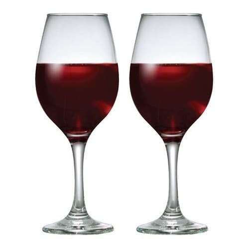 Jogo Taças de Vidro para Vinho -  2 Peças, 385ml