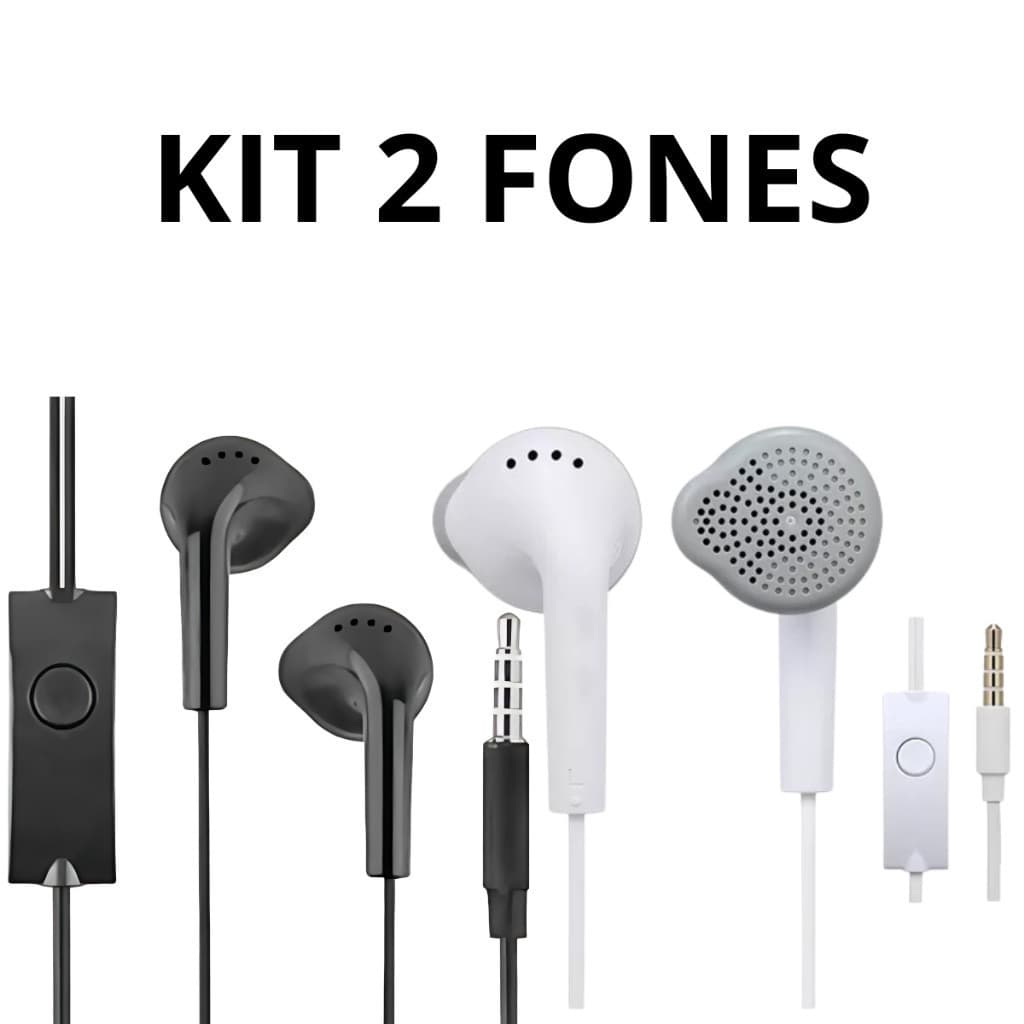 Kit com 2 Fone De Ouvido P2 Hmaston C550 Original