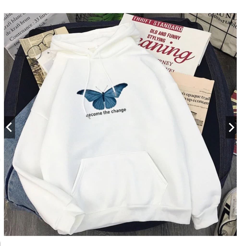 Moletom Canguru Feminino Borboleta Become Alternativo The Change Moda Gringa Tumblr Fancy EUA