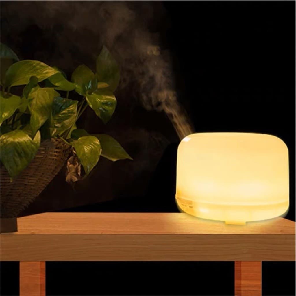 Difusor de Aromas 300ml: Aromatizador com Iluminação LED e Controle de 7 Core