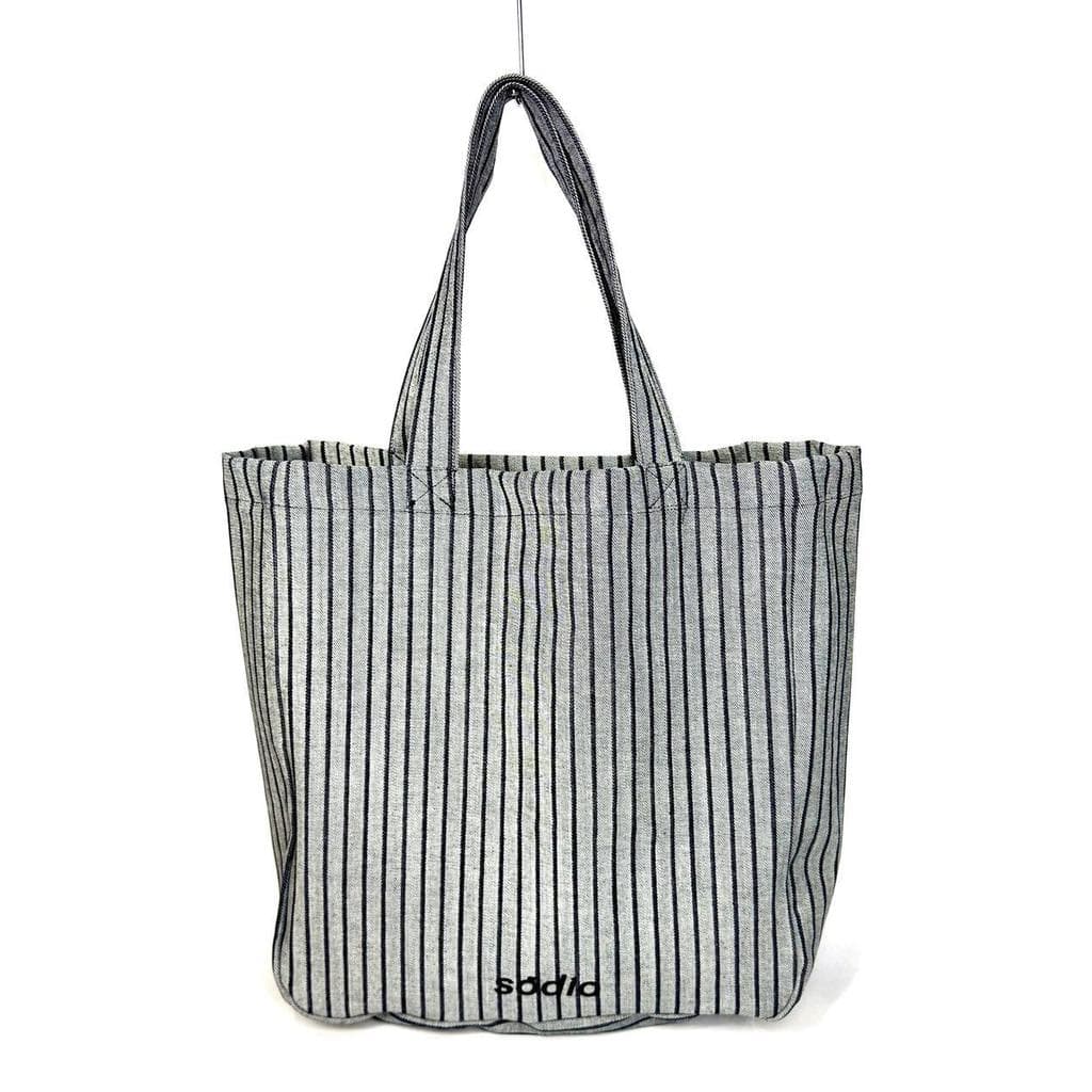 Bolsa Jeans Listrada Sódio Ecobag Reforçada Casual Unissex