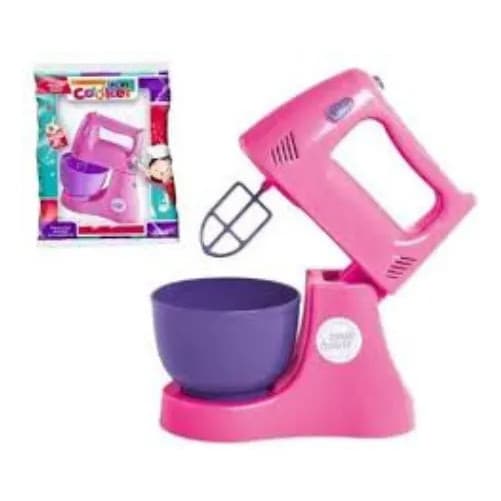 Batedeira Manual De Brinquedo Play Toys Infantil Rosa