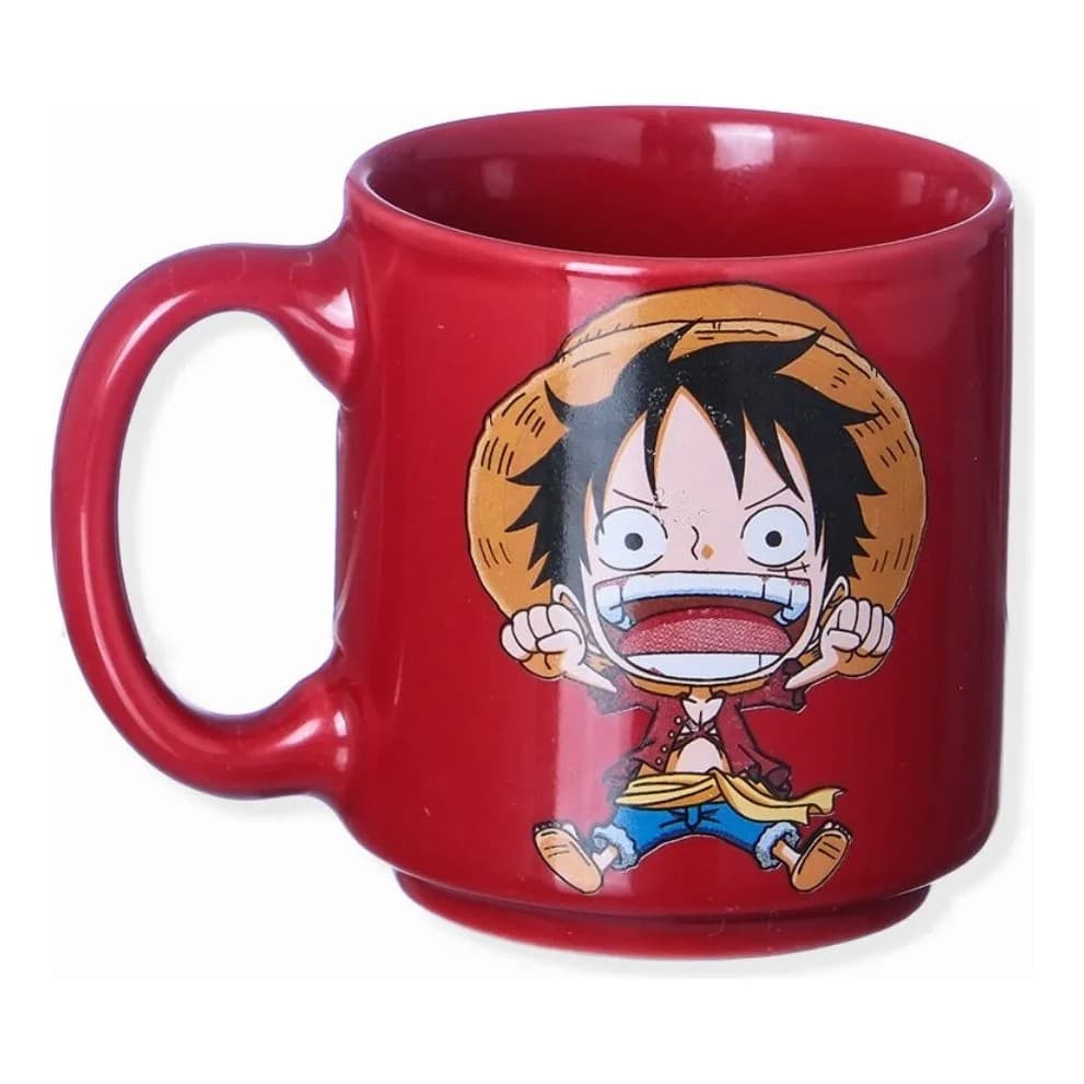 Caneca Mini Tina Cerâmica 100ml Luffy