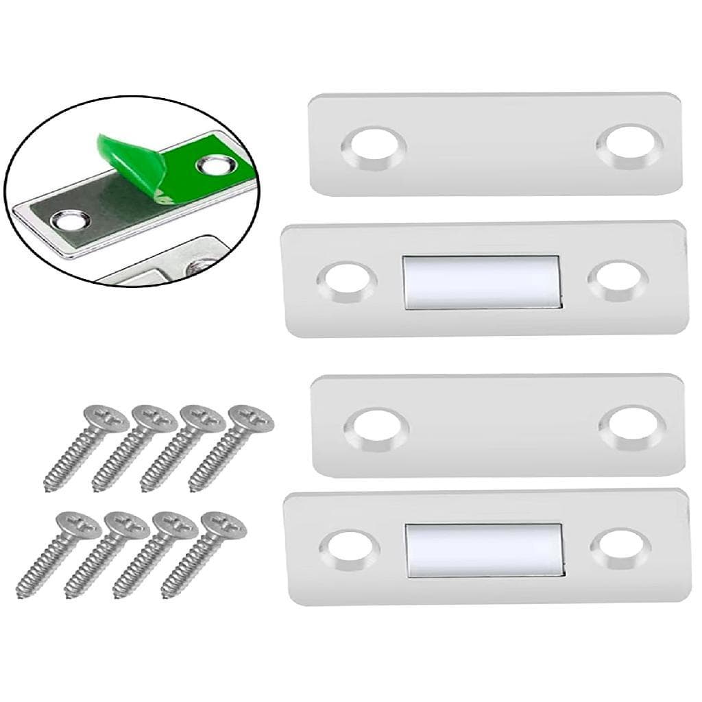 Fecho Magnetico Trava Fechar Porta Janela Gaveta - 02 Pares