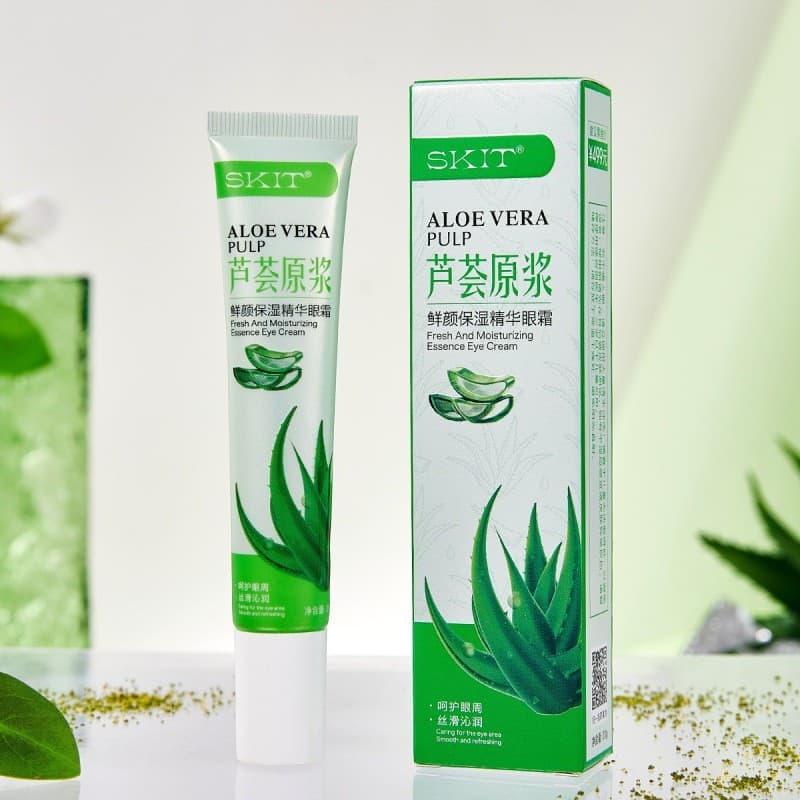 Aloe Vera Plasma Brightening Hidratante Essência Creme para os Olhos Hidratante Hidratante Pele dos Olhos Creme para os
