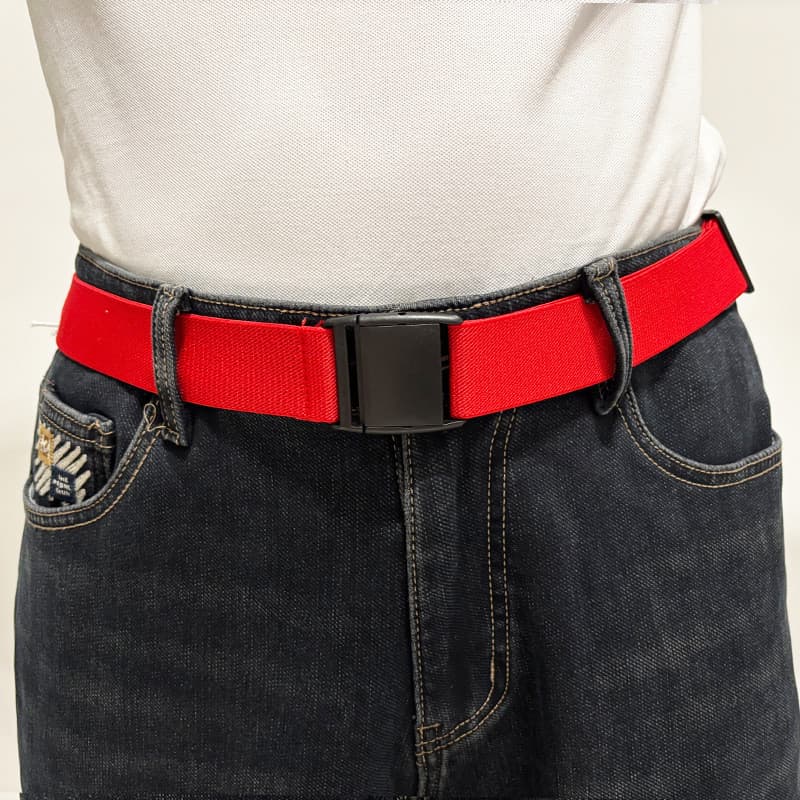 Calças de moda tamanho cinto ajustável masculino feminino cinto solto apertado elástico durável All-Match preguiçoso Jea