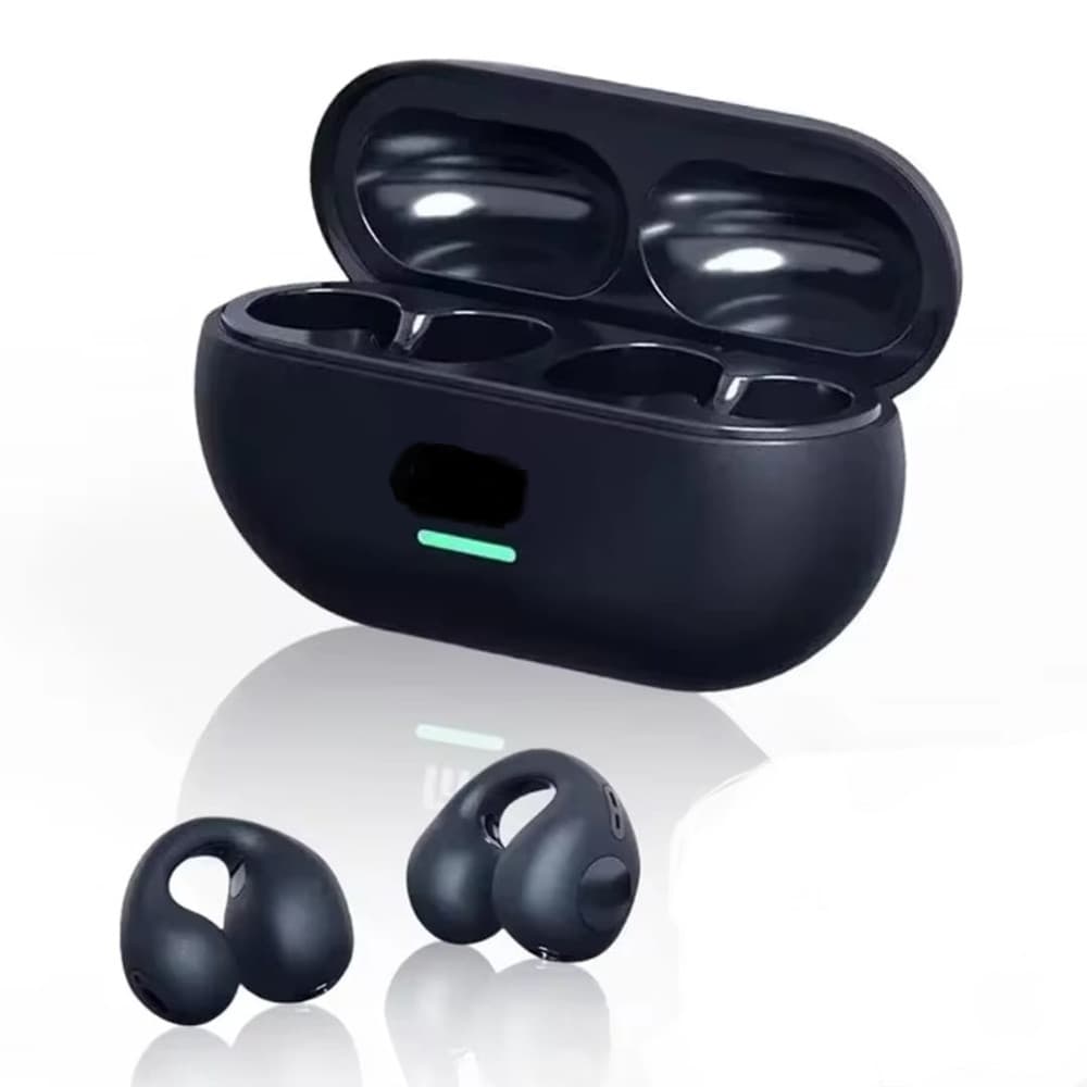 Fone de ouvido T75 Bluetooth 5.3 sem fio condução ossea Pret