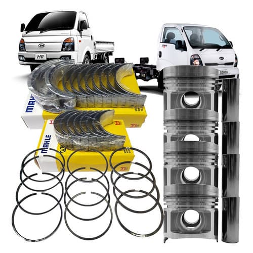 Kit Retifica Pistão Anel Bronzina 050 Hr L200 K2500 8v 05/12 Motor
