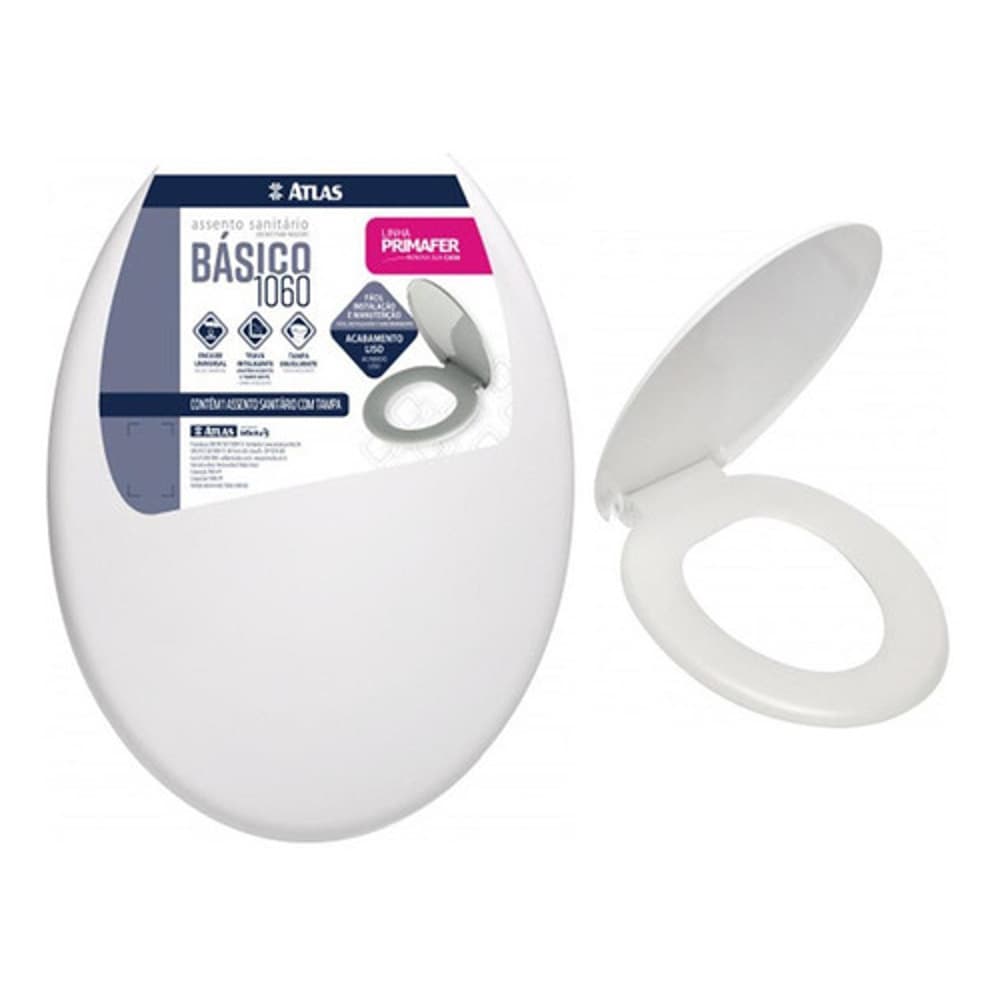 Assento Sanitário Básico Atlas Primafer Cor Branco