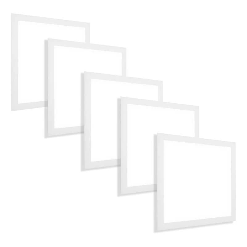 Kit 1/3/5 Luminária Plafon Led 36w Embutir 40x40CM Quadrado Painel 6500k Branco Frio Biv 127/220v Lumanti