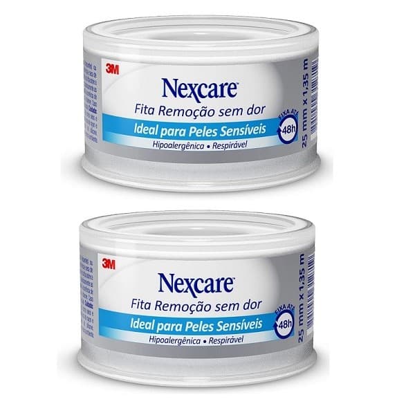 Kit 2 Fita Nexcare Remoçao sem DOR 25MM X 1,35M
