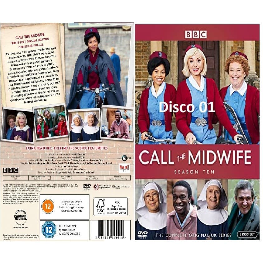 dvd Call The Midwife  - a  10ª e 11ª  Temporadas completa Legendado - dvd -