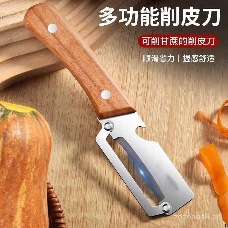 Descascador Multifuncional de Frutas e Vegetais para Uso Doméstico, Descascador de Cozinha em Aço Inoxidável Extra Gross