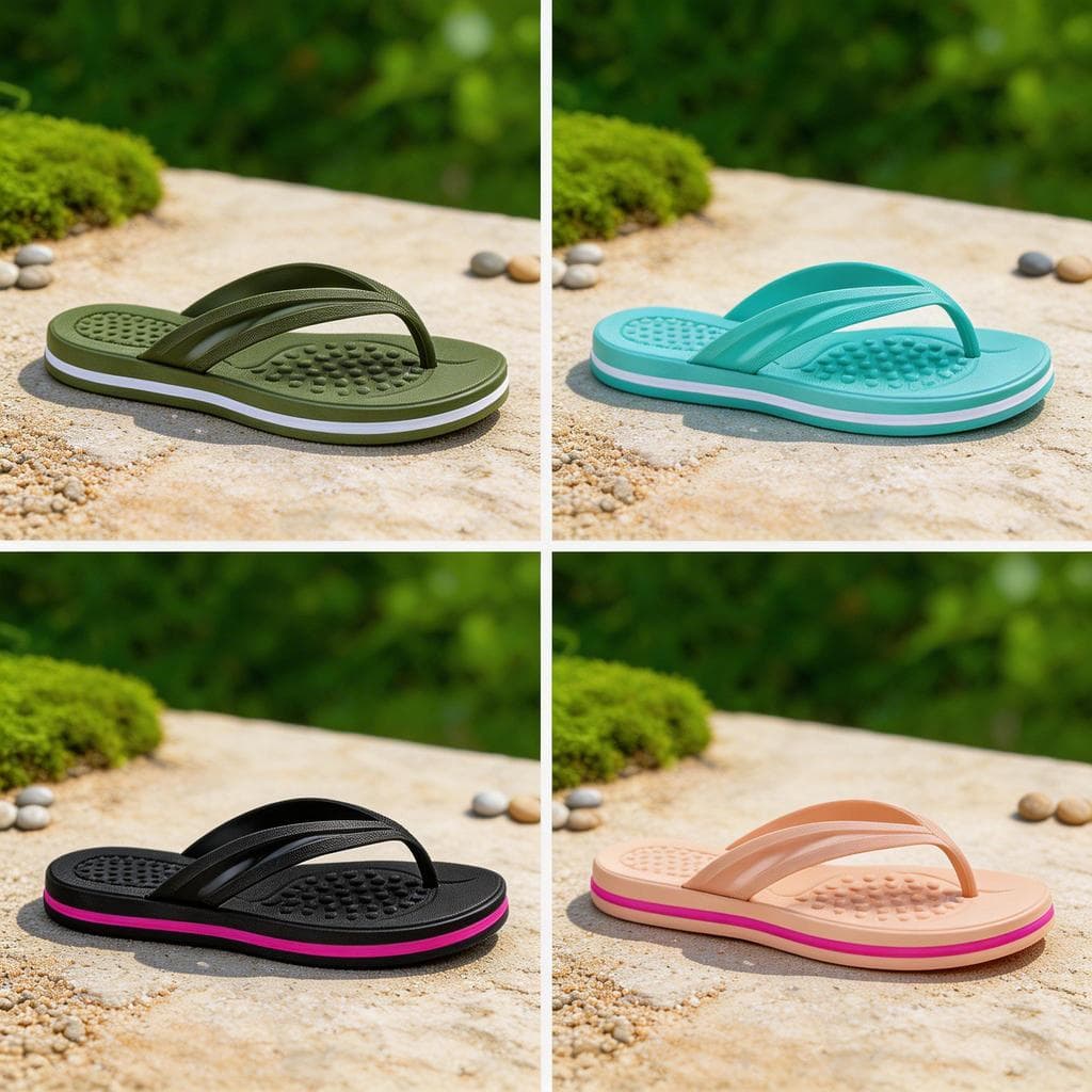 Chinelo Feminino Casual Leve Confortável Estiloso Praia Passeio Moda Verão 2025