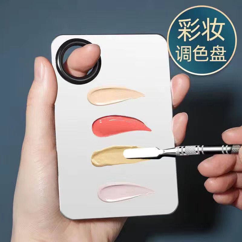 Paleta-fácil de usar paleta de base líquida Manicure maquiagem ajuste faca vara portátil maquiagem perfurada