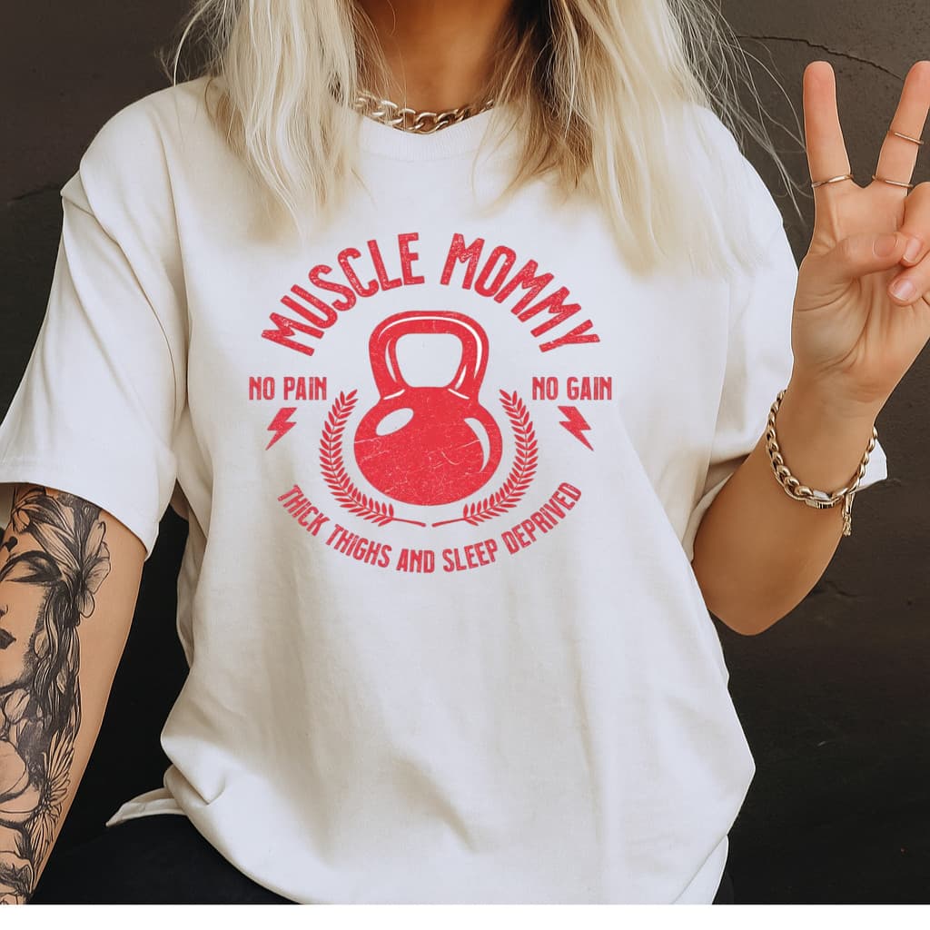 Camiseta de academia treino roupas academia para mamães musculosas plus size