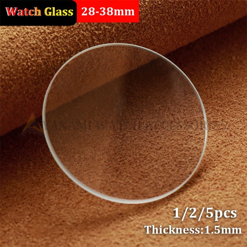 28-38mm Substituição De Vidro De Relógio Transparente Plano Redondo 1.5mm De Espessura 29mm 30mm 31.5mm 32mm 35mm Lente