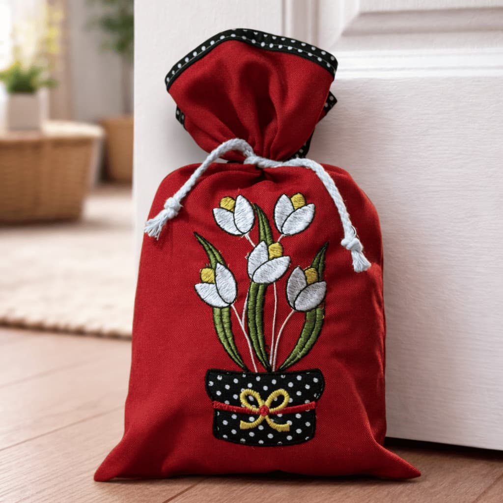 Peso de Porta Tulipa – Charme e Aconchego para Seu Lar