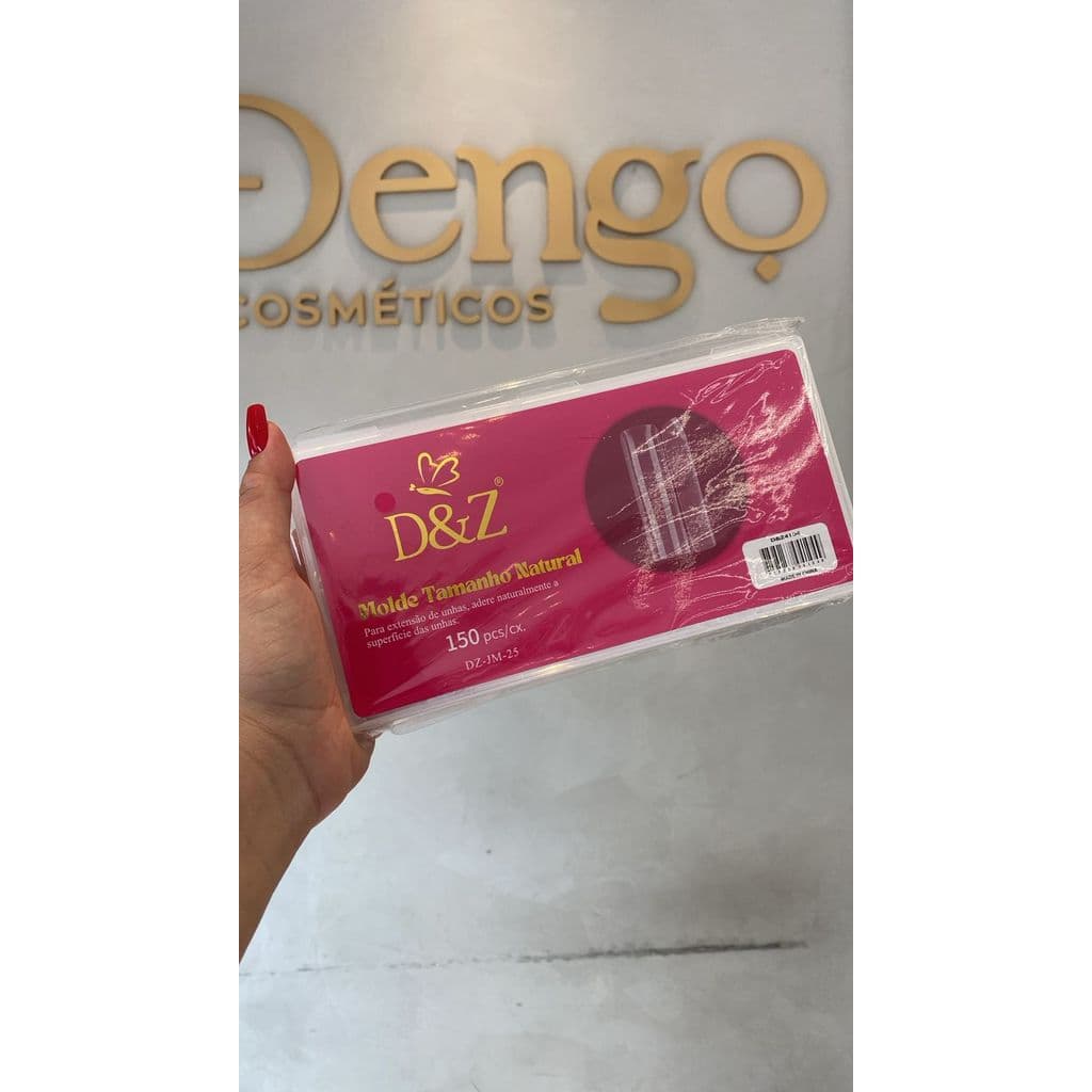MOLDE D&Z QUADRADO E MANDORLA 00M MOLDE F1 GRIGAS GEL UNHA ÁPICE BAIXO FININHO MOLINHO FLEXÍVEL