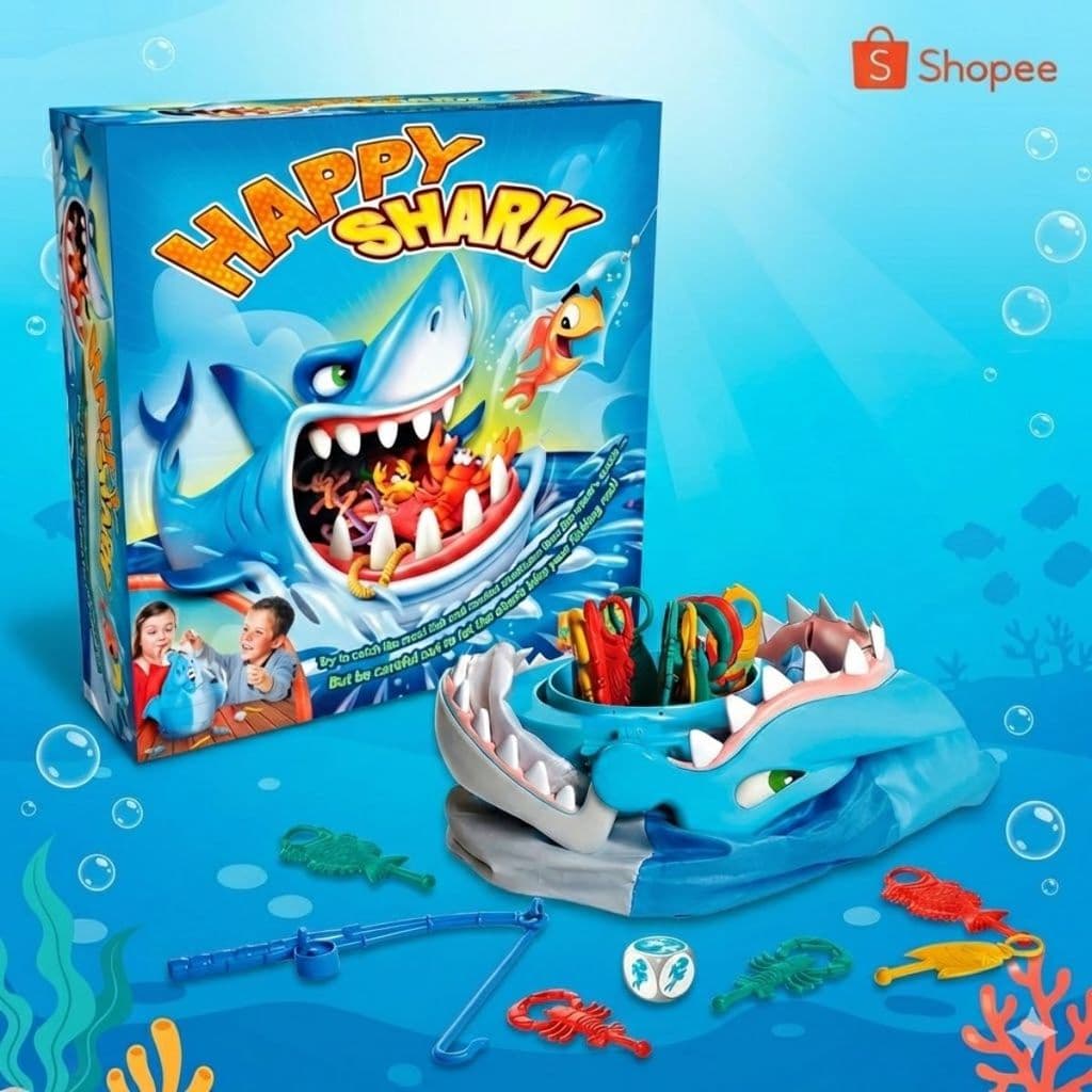 Brinquedo Jogo Tubarão Bocão com Vara de Pescar – Divertido e Educativo
