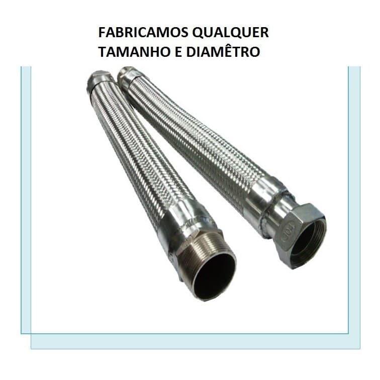 Tubo Flexível Inox P/ Vapor 600c° 1/2 X 1,50cm Mxf- 1pç
