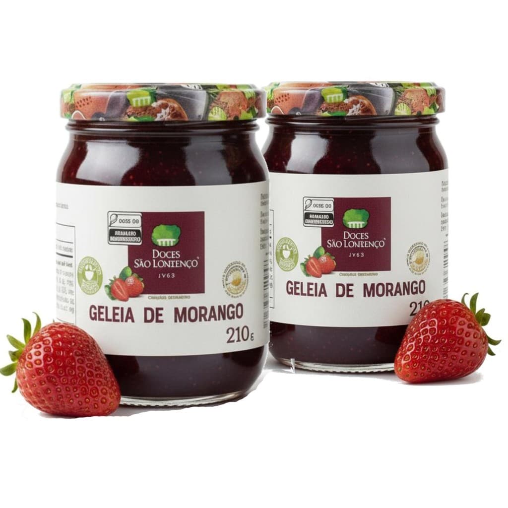 Kit c/ 2und Geleia de Morango Tradicional São Lourenço 210g