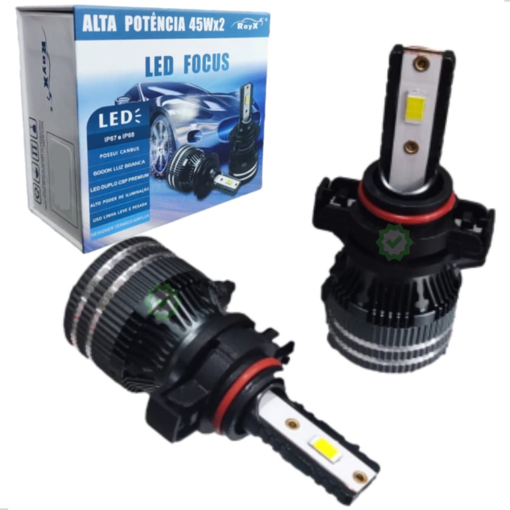 Kit Ultra Led Focus -Lâmpada 13.000Lumens 90w H1 H3 H7 H11 Hb3 Hb4