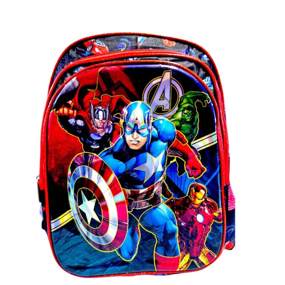 Mochila De Costas Capitão America Vingadores Menino Escolar Infantil