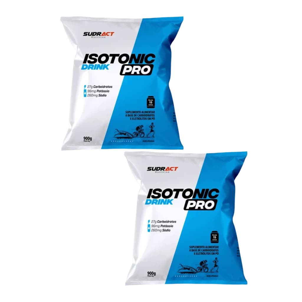 2x Isotonico Isotonic Pro 900g Repositor Carboidrato Sudract