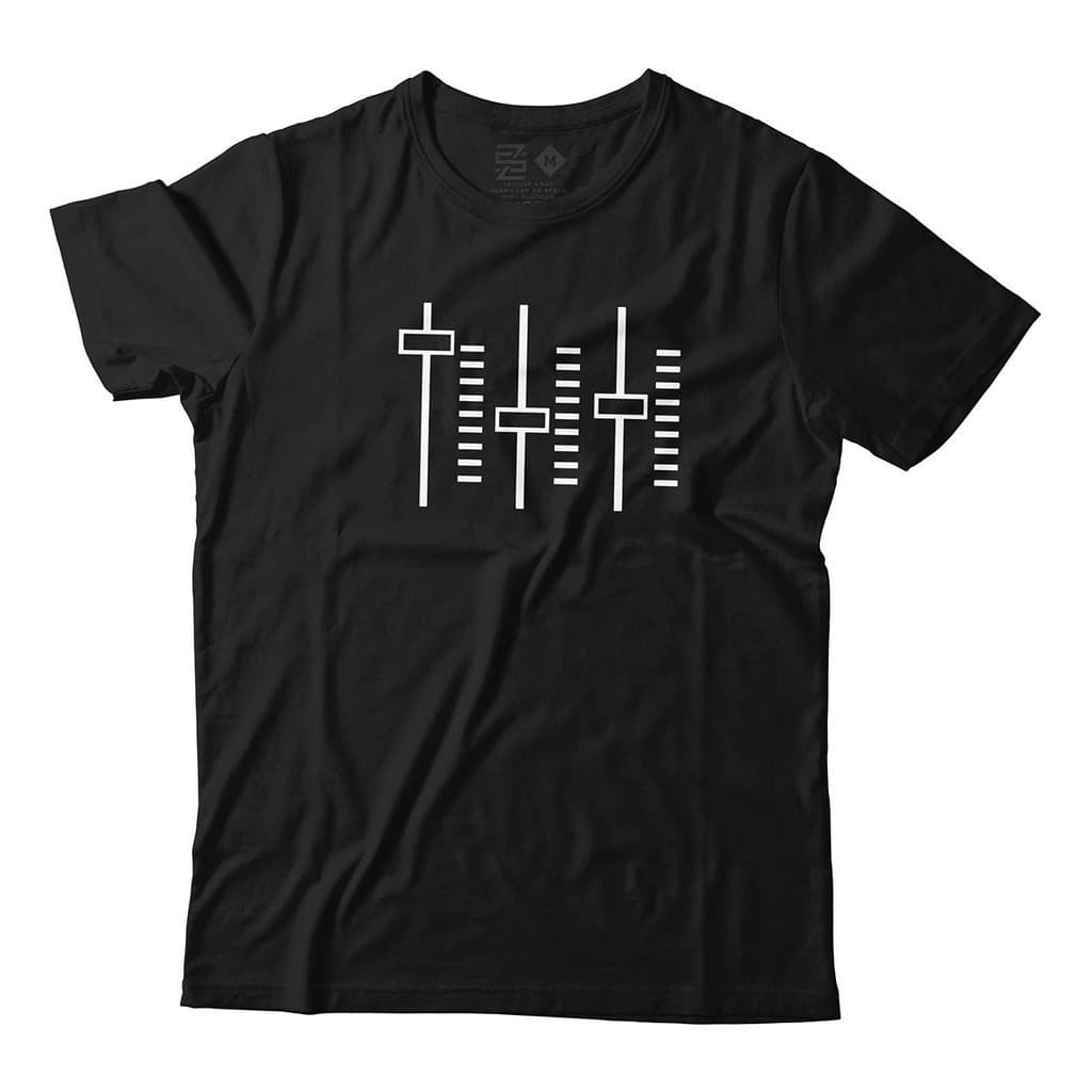 Camiseta Mesa De Som Dj Produtor Beatmeaker Rap Trap Camisa Unissex Equalizador